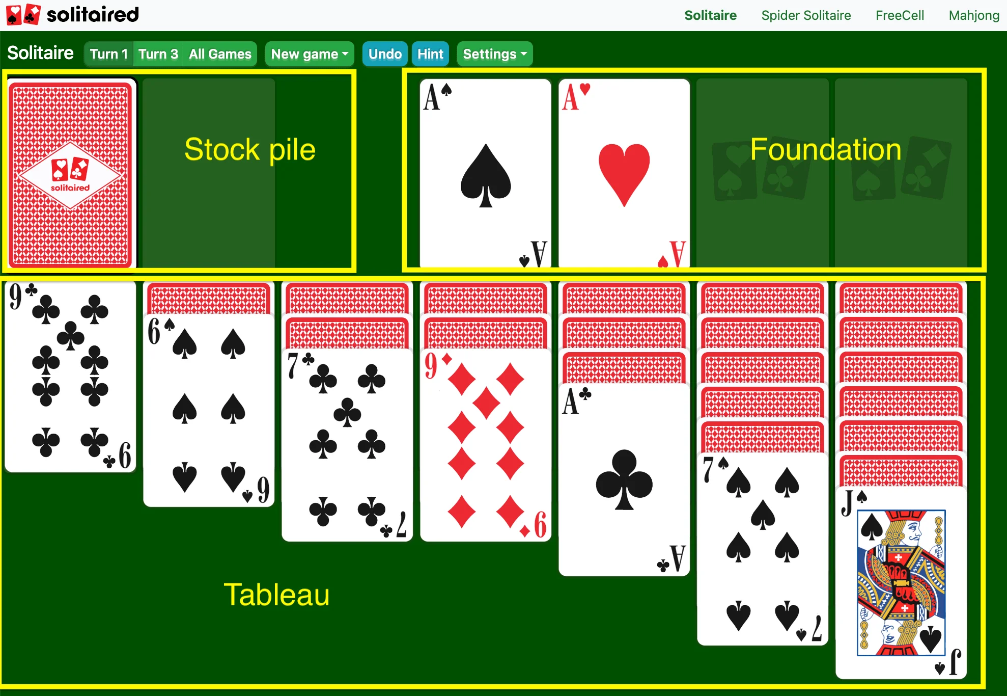 Play solitaire online